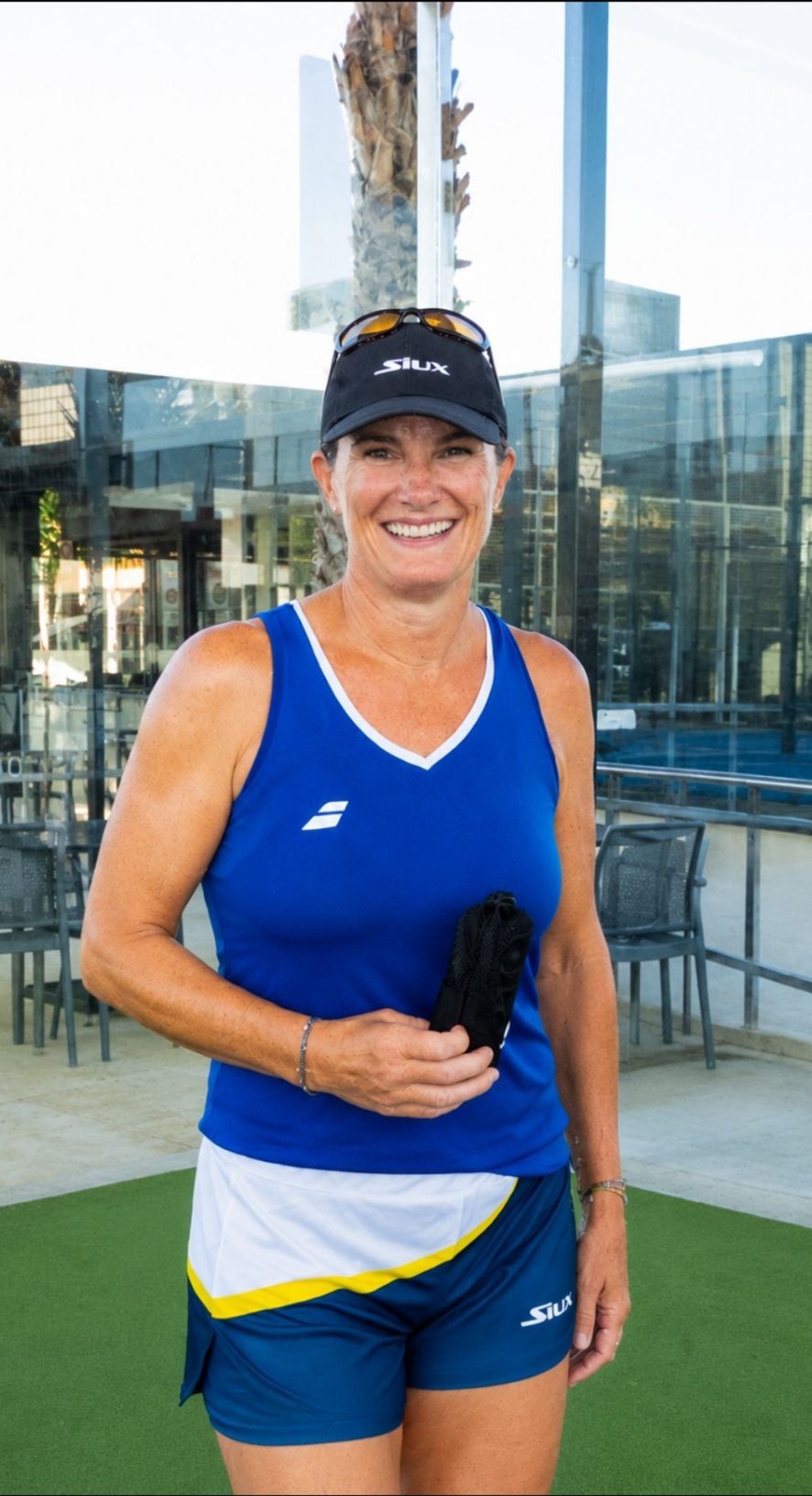 Lisa, co-founder of Luxe Padel Tours