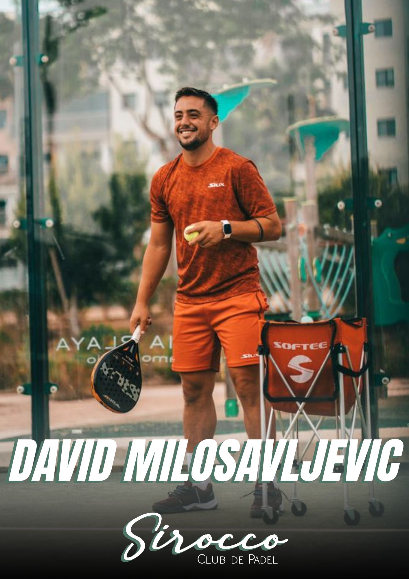 Padel coach David Milosavljevic at Luxe Padel Tours