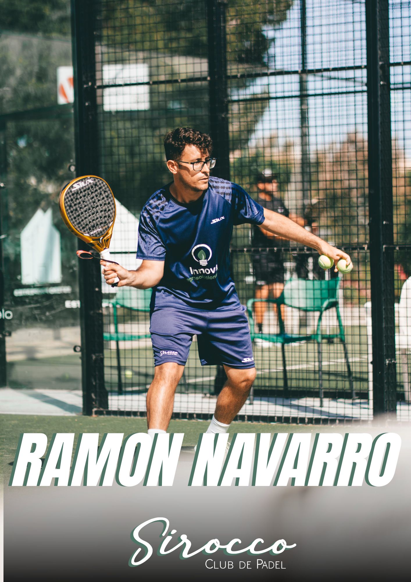 Padel coach Ramon Navarro at Luxe Padel Tours